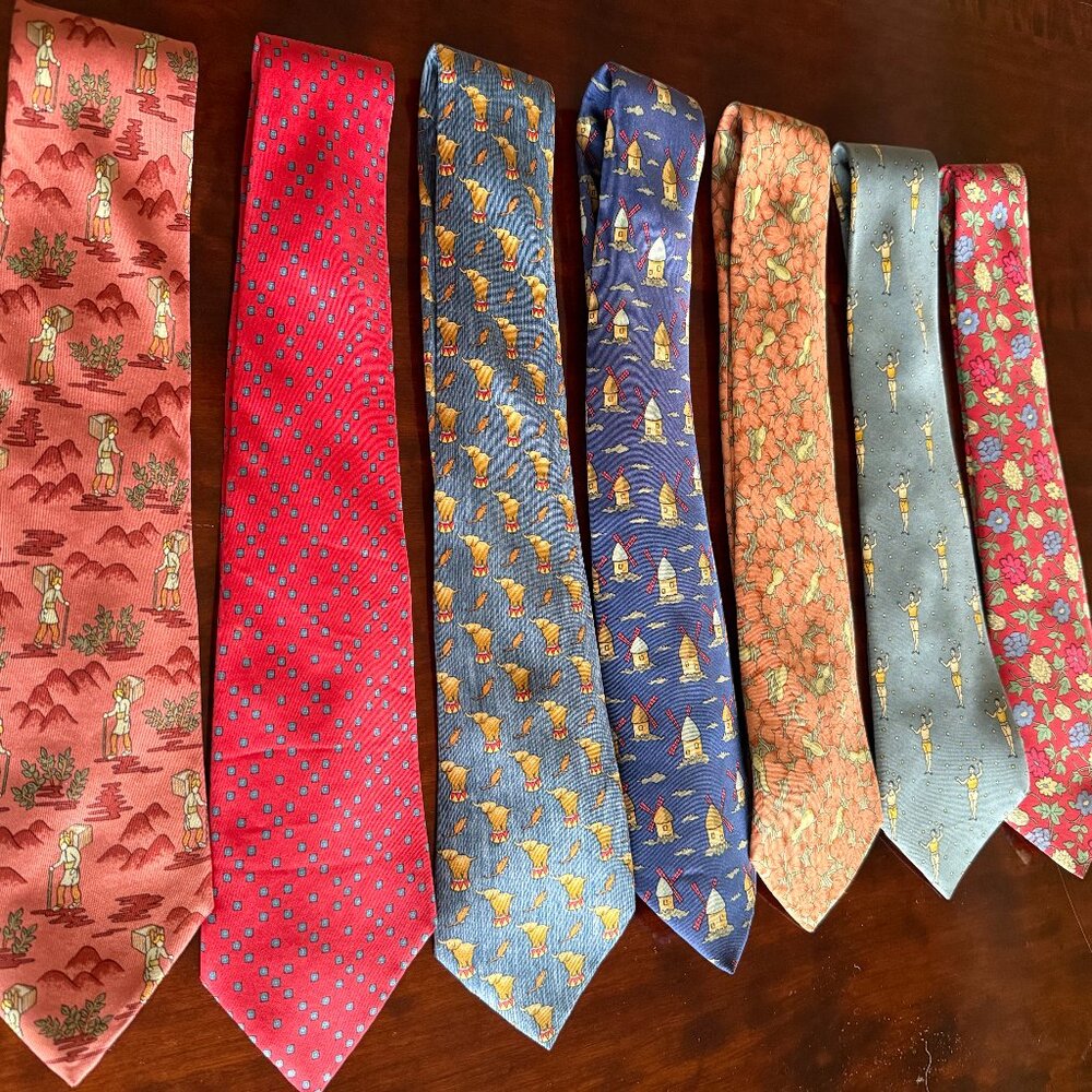 Authentic Hermes Ties -- Buy one or buy them all